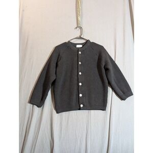 Vintage Demetre Sweater Mens Small Wool Gray Button Jacket